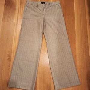 The Limited Cassidy Fit Beige & Brown Striped Pants - Sz 12